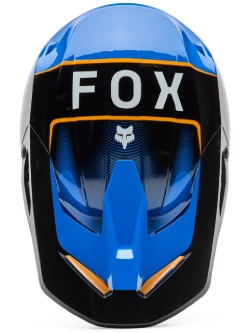 Kask enduro Fox V1 Collect niebiesko-pomarańczowy