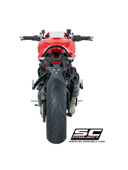 Tłumik owalny matowy CARBON Slip-on SC-Project do Ducati MONSTER 1200 R [16-17]
