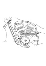 Gmol silnika Hepco&Becker do Suzuki VS 750/800 (86-00) chrom