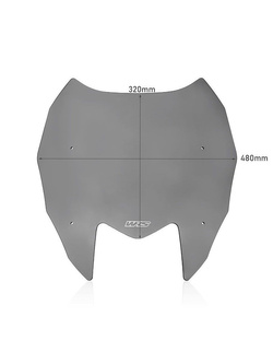 Szyba do sktuera WRS Intermedio Yamaha T-Max 560 (22-24) mocno przyciemniana