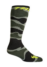 Skarpety motocyklowe dziecięce Thor MX camo zielono-szare