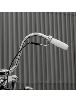 Manetki motocyklowe Biltwell Recoil TPV do kierownic o średnicy 22 [mm] białe