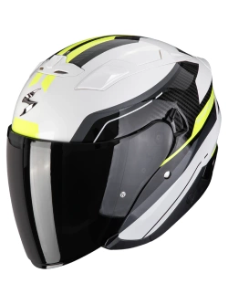 Kask otwarty Scorpion Exo-230 Hipe biało-czarno-żółty