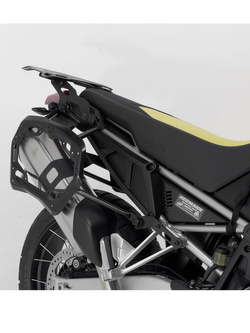 Zestaw: kufry boczne TRAX ADV + stelaże PRO 45/37 L Sw-Motech Aprilia Tuareg 660 (21-) (pojemność 37 i 45 L) srebrne