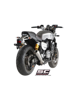 Tłumik SC-Project Conical Stainless Steel / Matt Black (Slip-on) - Yamaha XJR 1300 / RACER [15-16]