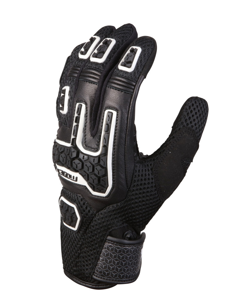 Rękawice motocyklowe Modeka Dracon czarno-białe