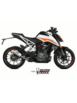 Tłumik motocyklowy Slip-On Line (MK3) MIVV do KTM Duke 125 / 390 (21-) srebrny