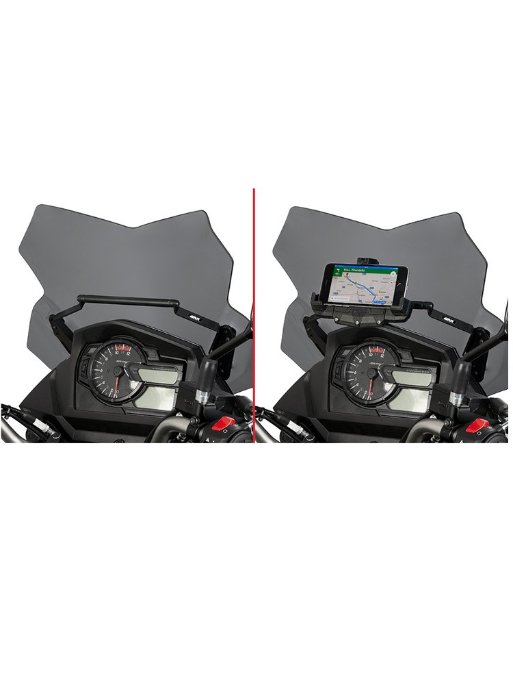 Poprzeczka Kappa do montażu uchwytu na smartfon/GPS Suzuki DL 650 V-Strom (17-)
