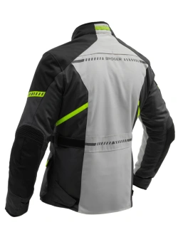 Kurtka motocyklowa tekstylna Broger Overland czarno-fluo-szara