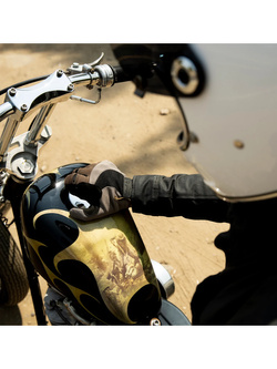 Rękawice cross Biltwell Moto brązowo-czarne