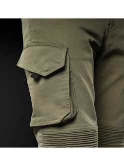 Jeansy motocyklowe 4SR Tourismo zielone