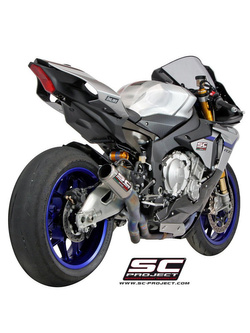 Układ wydechowy DE-CAT z tłumikiem CR-T SC-Project do Yamaha YZF R1 / R1M [15-17]