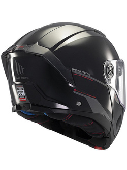 Kask szczękowy MT Atom 2 SV Solid czarny połysk