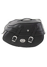 Sakwa skórzana prawa Hepco&Becker Buffalo do montażu na stelażu C-Bow czarna