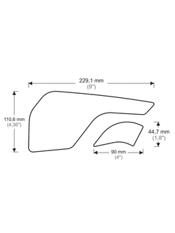 Tankpady boczne Onedesign do Triumpha Tiger 800 XC/ XCa/ XCx/ XR/ XRx/ XRt (15-20) przezroczyste