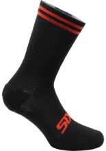 Skarpety SIXS Merino Wool czarno-czerwone