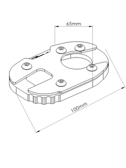 Poszerzenie stopki bocznej Puig Yamaha (wybrane modele)