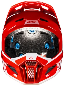 Kask enduro Leatt Moto 3.5 z goglami czarno-biało-czerwonymi