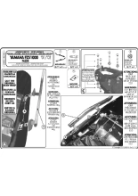 Stelaż pod kufer centralny Monokey, Monolock Kappa Yamaha FZS 1000 Fazer (01-05) [bez płyty montażowej]