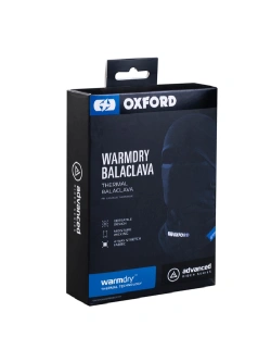 Kominiarka motocyklowa Oxford Advanced WarmDry z dużym otworem na oczy, czarna