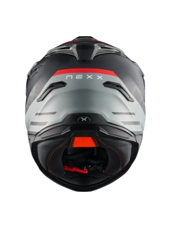 Kask adventure Nexx Y.Travl Quest czarno-szaro-czerwony