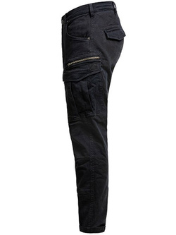 Jeansy motocyklowe John Doe Cargo Stroker czarne