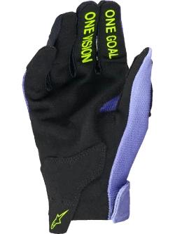 Rękawice cross dziecięce Alpinestars MX Radar fioletowo-czarne-fluo