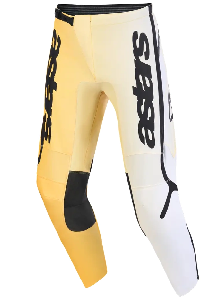 Spodnie cross Alpinestars MX Fluid Apex żółto-czarno-białe