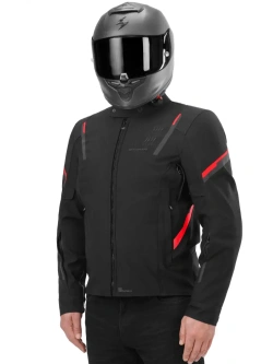 Kurtka motocyklowa tekstylna Shima Rush 3.0 czarno-czerwona
