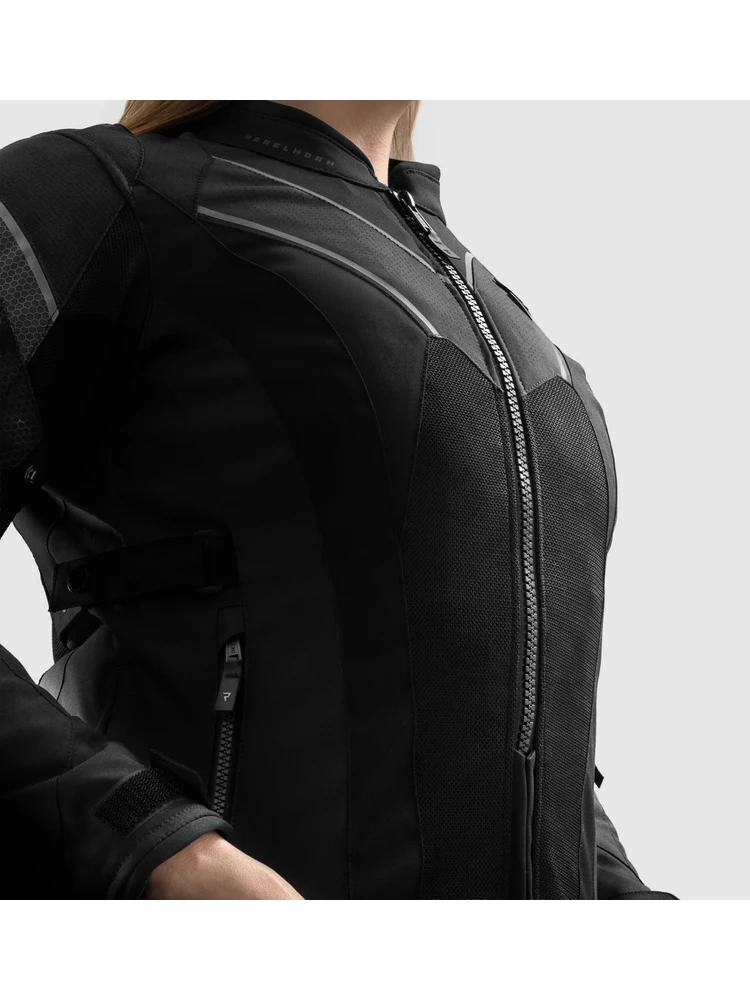 Kurtka motocyklowa damska tekstylna Rebelhorn Hiflow V czarna