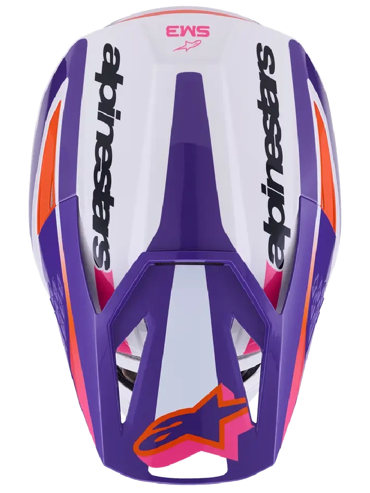 Kask enduro Alpinestars SM3 Heat fioletowo-biało-różowy
