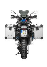 Zestaw: kufry boczne z anodowanego aluminium srebrne Zega Evo X + stelaże czarne Touratech BMW R1250GS/Adventure/ R1200GS (13-21)/ R1200GS Adventure (14-21) (2 x 45L)