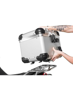 Kufer centralny Touratech ZEGA EVO z anodowanego aluminium "And-S" RapidTrap [38L] srebrny