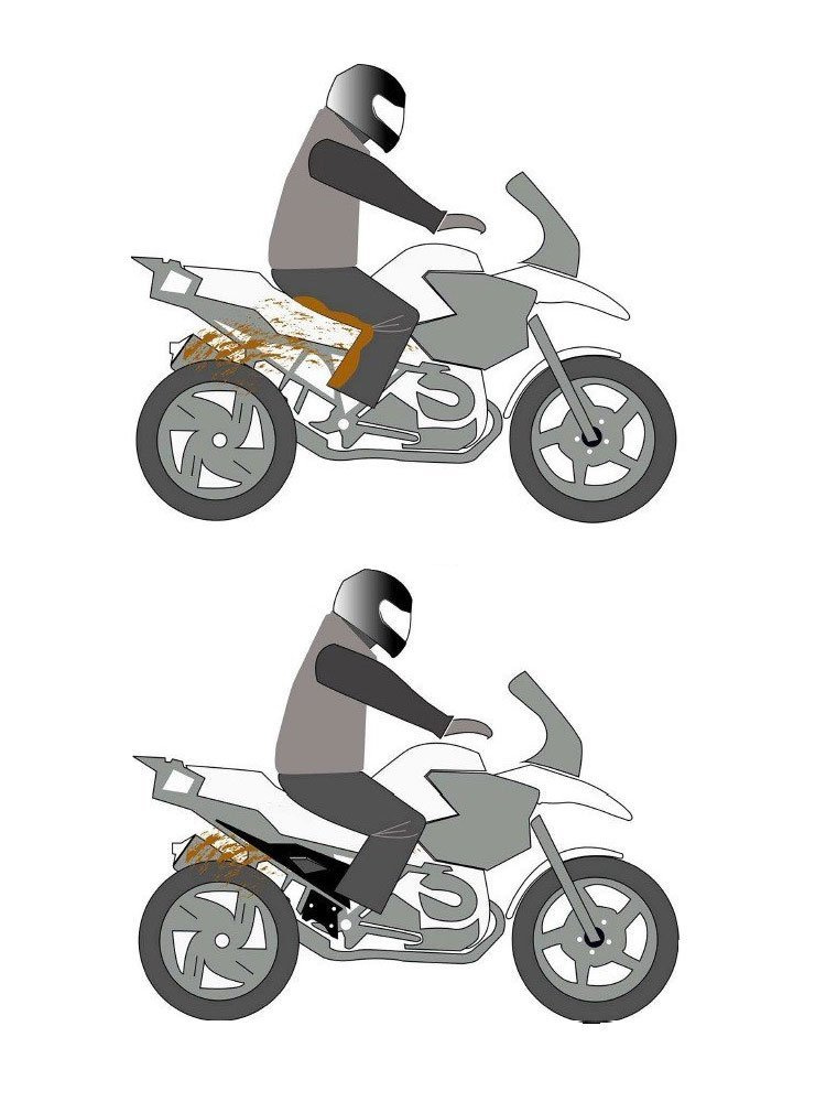 Panel boczny PUIG do BMW R 1200/1250 GS Adventure (czarny mat)