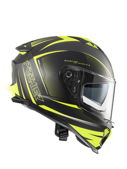 Kask integralny Premier Typhoon FR Y9 BM czarno-żółty matowy