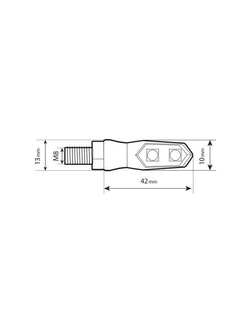 Kierunkowskazy Lampa Nix 12V LED czarne