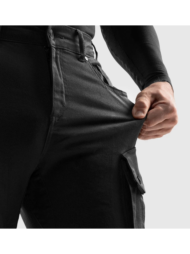 Jeansy motocyklowe Rebelhorn Faster czarne