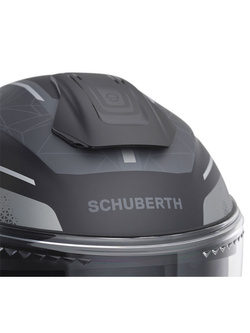 Zestaw: Kask otwarty Schuberth J2 Sigma czarno-szary + dedykowany interkom motocyklowy