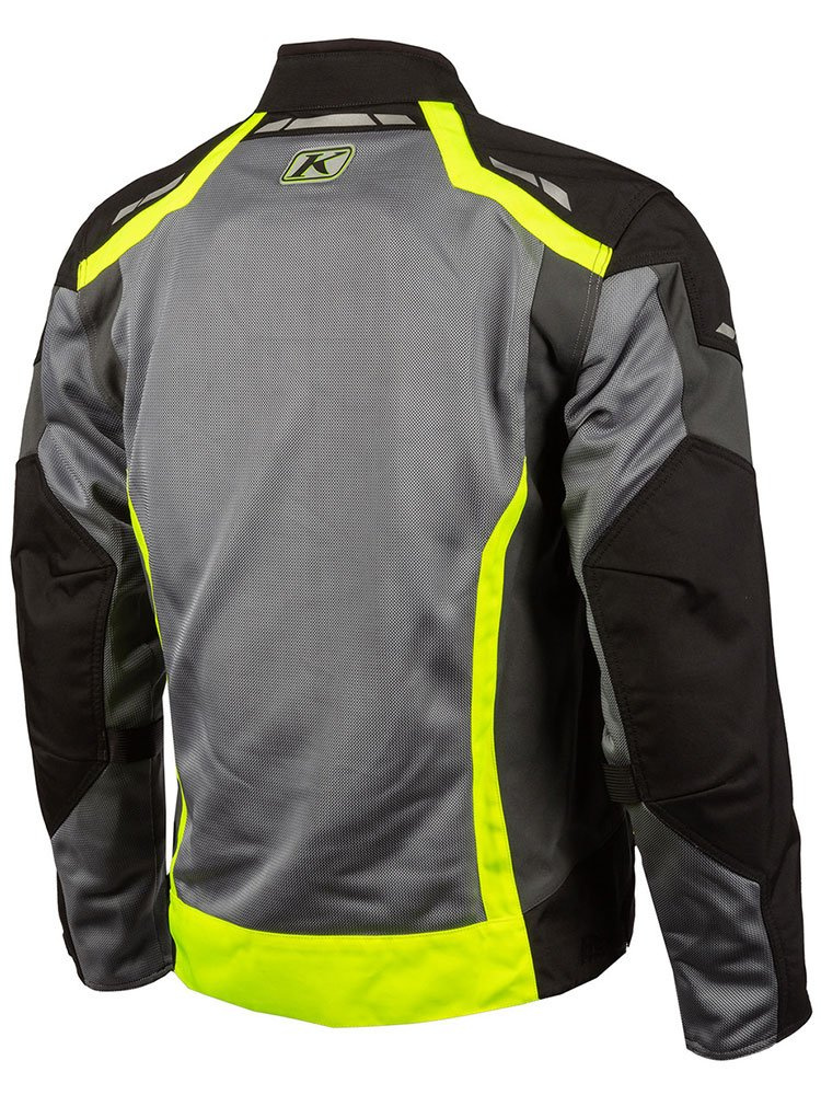 Kurtka motocyklowa tekstylna Klim Induction szaro-fluo żółta