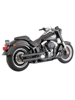 Tłumik motocyklowy Vance & Hines 3" Twin Slash do wybranych modeli Harleya Davidsona Czarny Mat