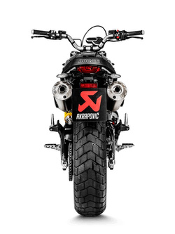 Tłumiki motocyklowe Akrapović do Ducati Scrambler 1100 [18-20] [Slip-On Line, Titanium]