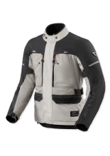 Kurtka motocyklowa tekstylna REV’IT! Outback 5 H2O szaro-czarna