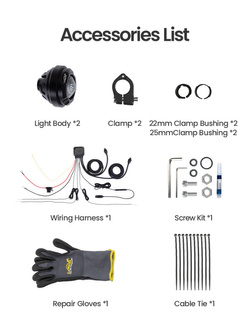 Lampy LED LOBOO L7X drogowe i pomocnicze mijania [12 000 lumenów]