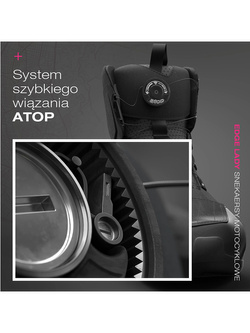 Buty motocyklowe damskie Shima Edge Vented czarno-różowe