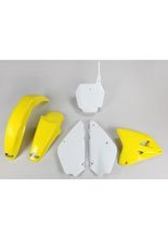 Komplet plastików UFO do Suzuki RM 85 (00-) żółto-białe