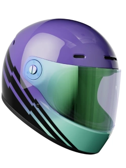 Kask integralny John Doe One Spectral fioletowo-czarny