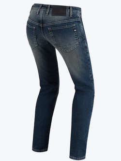 Jeansy motocyklowe damskie PMJ New Florida niebieskie