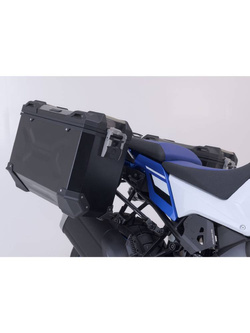 Zestaw: kufry boczne TRAX ADV + stelaże PRO 45/37 L Sw-Motech Suzuki V-Strom 1050 DE (23-) (pojemność 37 i 45 L) czarne