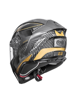 Kask integralny Premier Hyper Carbon TK19 szaro-złoty
