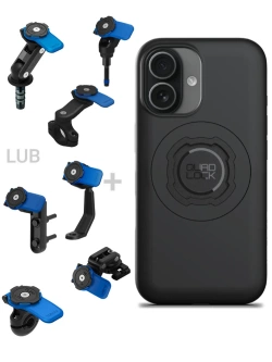 Zestaw na motocykl: etui MAG na telefon iPhone 17 (magnetyczne) + mocowanie Quad Lock